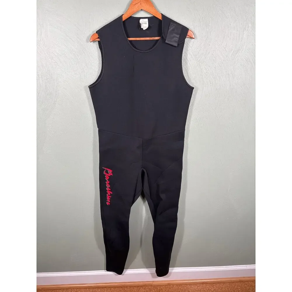 Bareskins‎ 2pc Wetsuit Men's Large Black Red Swimming Snorkeling Diving Swimwear